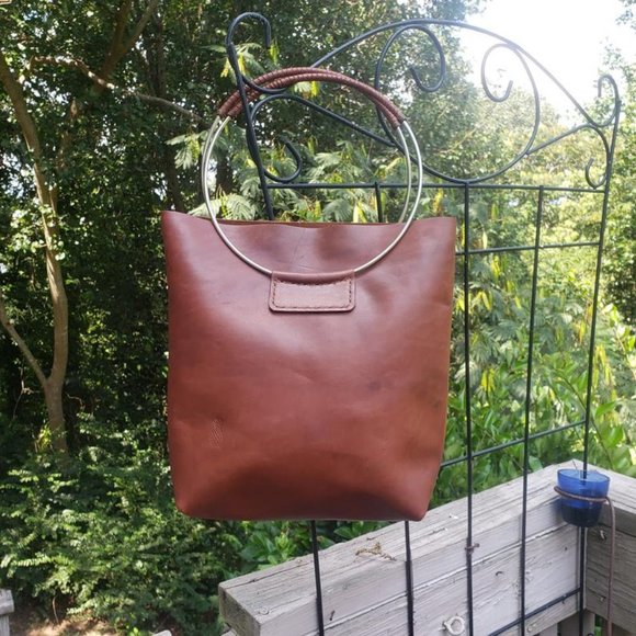 ScapeGrace Designs Brown Leather Handbag - Picture 1 of 1